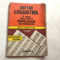 Image of Daftar Logaritma : 4 Desimal Berikut Penuntun Penyelesaian Cara Menggunakannya