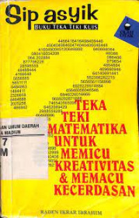 Image of Sip Asyik Teka Teki Matematika untuk memicu Kreativitas & Memacu Kecerdasan